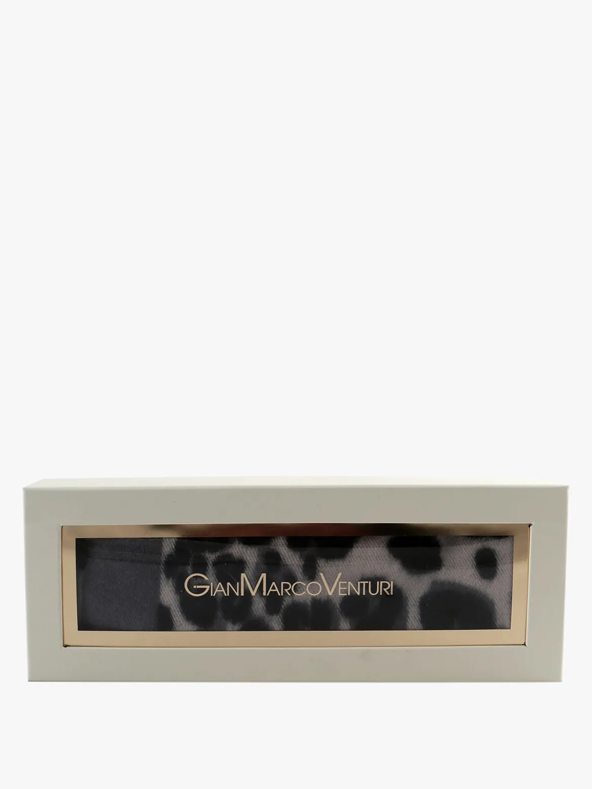 Gian Marco Venturi Sciarpa donna animalier con frange