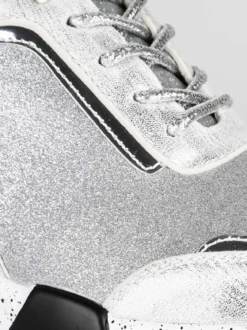 Gian Marco Venturi Sneakers glitter con zeppa