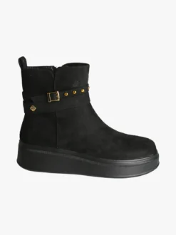 Gian Marco Venturi Stivaletti donna scamosciati con borchie e platform - nero