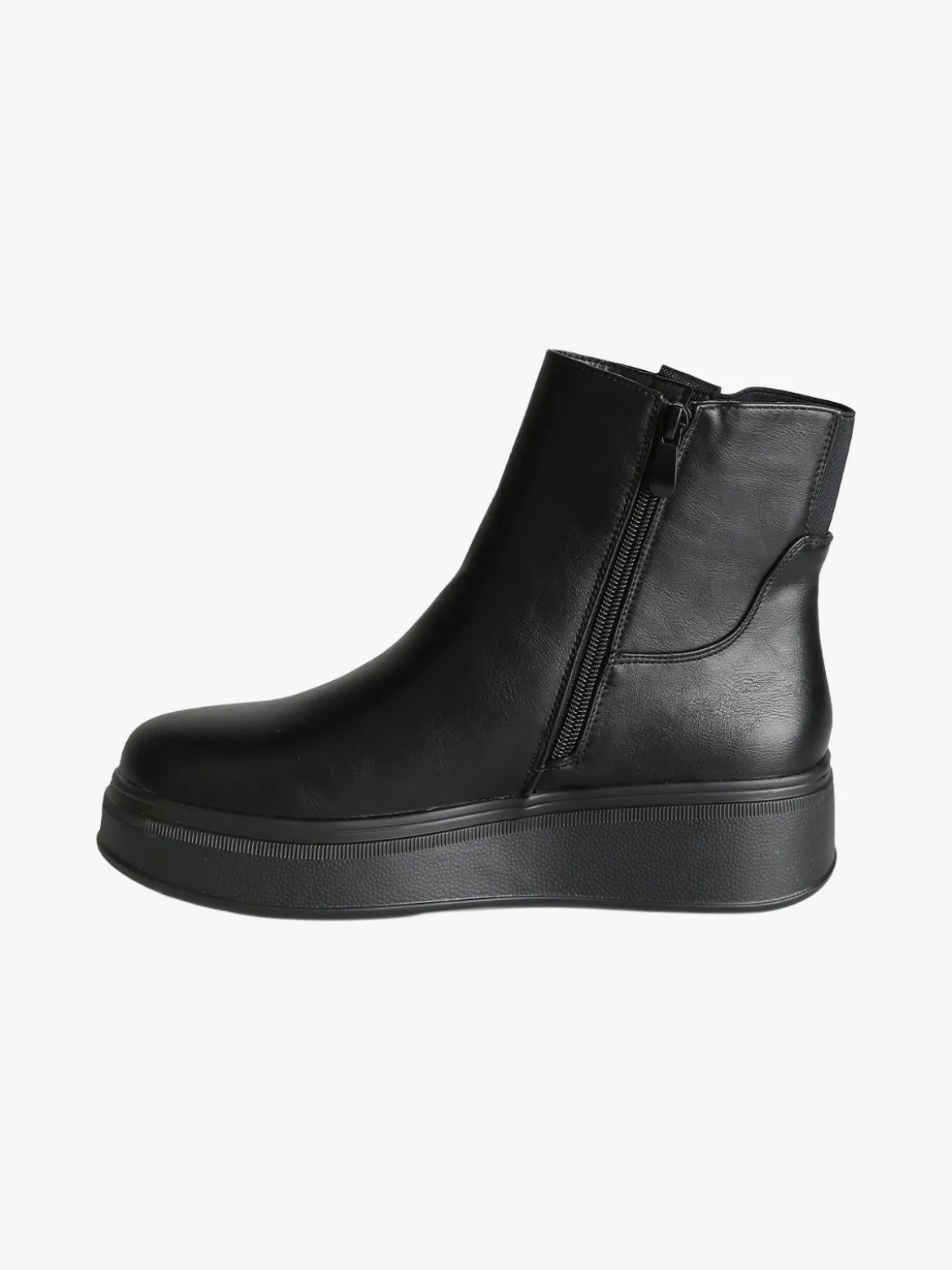 Gian Marco Venturi Stivaletti minimal da donna con platform e dettaglio gioiello - nero