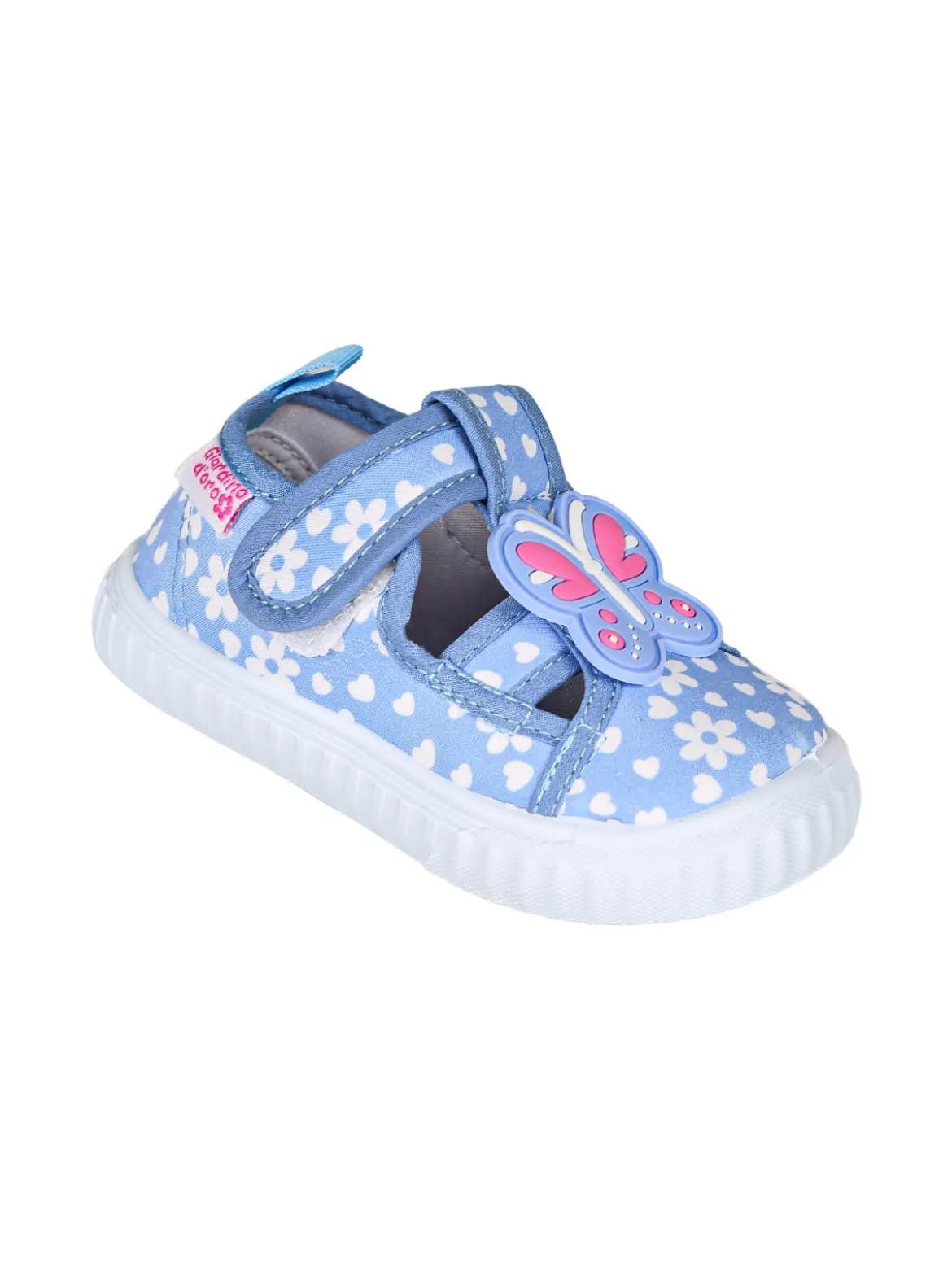 Giardino D'Oro Sandali chiusi da bambina con cinturino a strappo - jeans