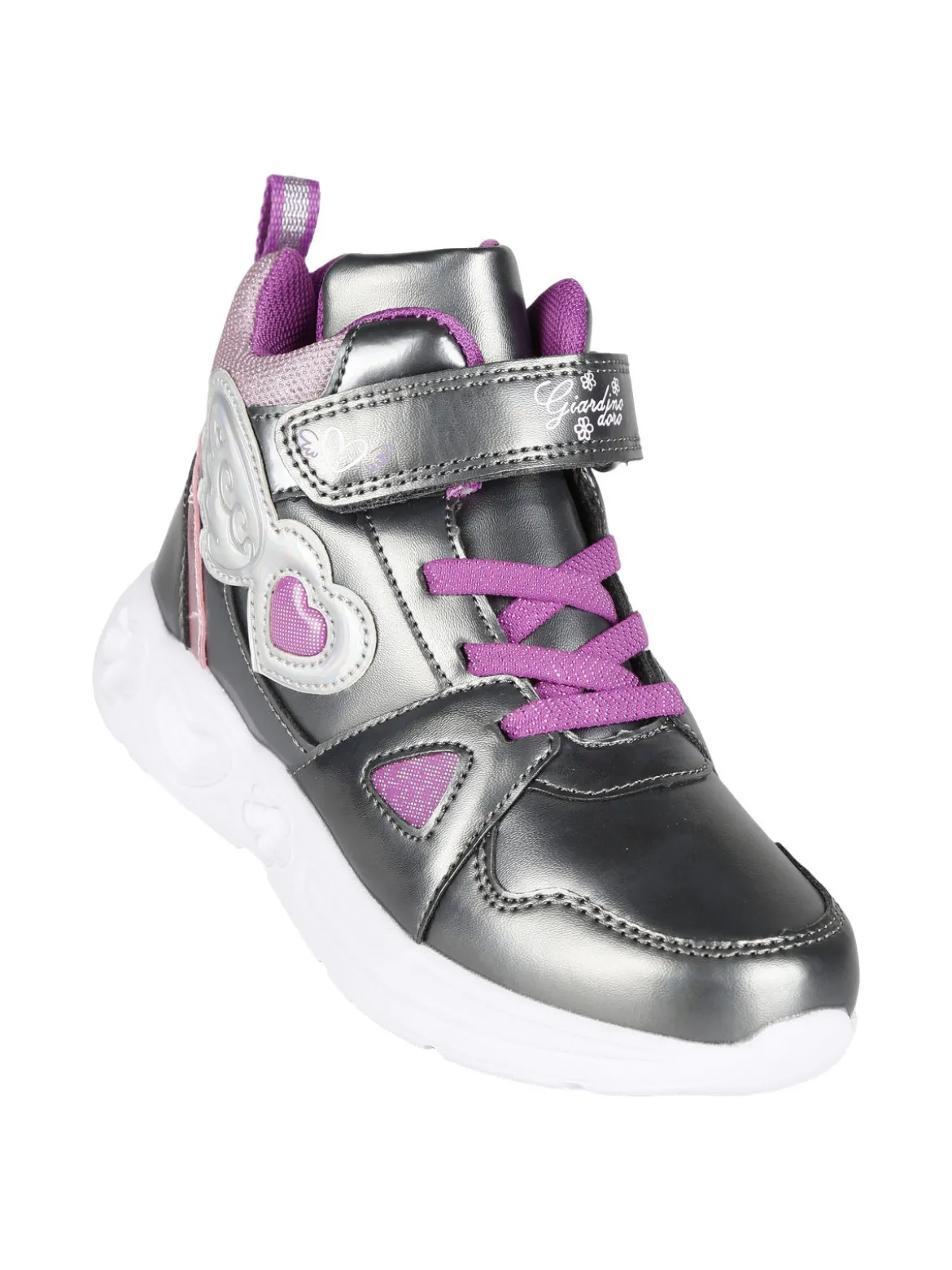 Giardino D'Oro Sneakers alte da bambina con strappo