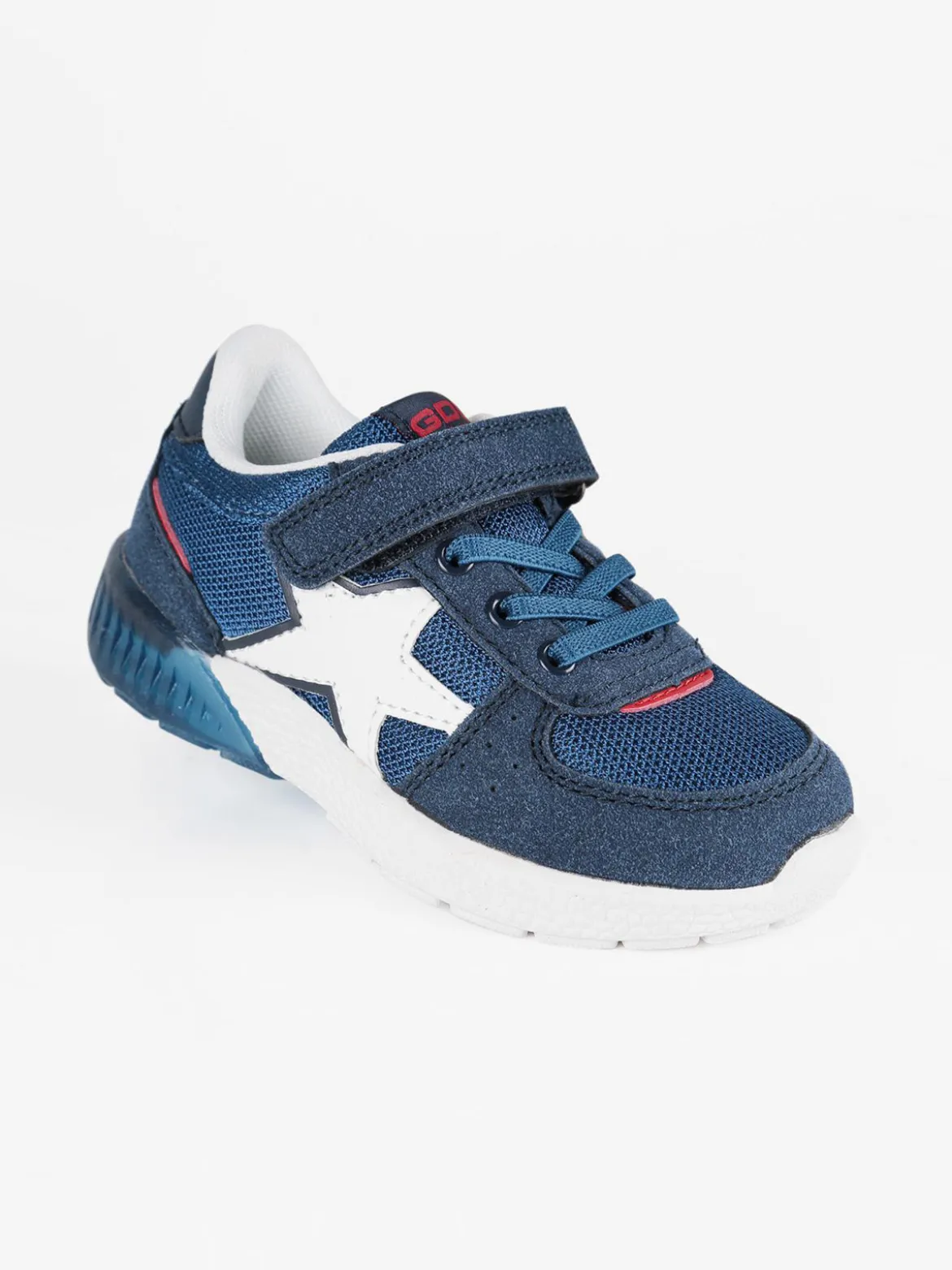 Giardino D'Oro Sneakers blu con luci bimbo