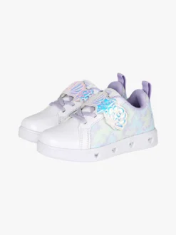 Giardino D'Oro Sneakers da bambina basse con strappo e luci - bianco
