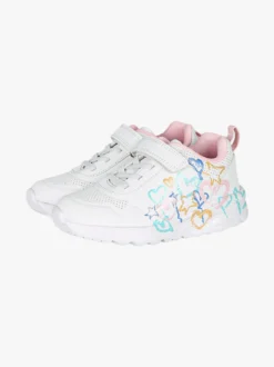 Giardino D'Oro Sneakers da bambina con cinturino a strappo - bianco