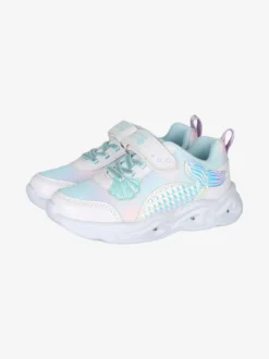 Giardino D'Oro Sneakers da bambina con luci e cinturino a strappo - azzurro