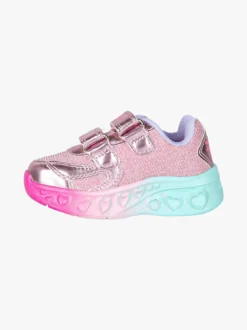 Giardino D'Oro Sneakers da bambina con luci e strappi - rosa