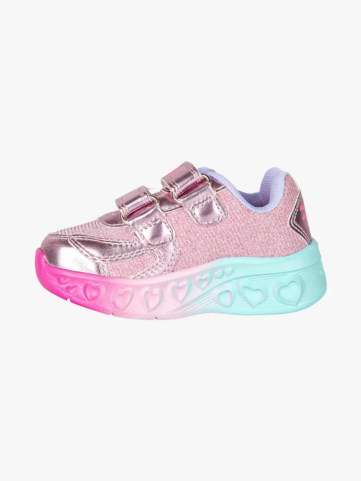 Giardino D'Oro Sneakers da bambina con luci e strappi - rosa