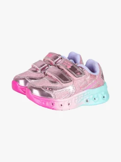 Giardino D'Oro Sneakers da bambina con luci e strappi - rosa