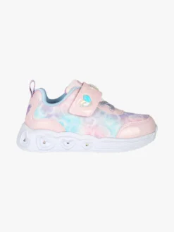 Giardino D'Oro Sneakers da bambina con strappo e luci - rosa
