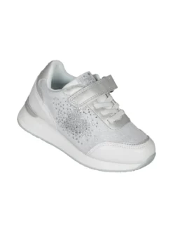 Giardino D'Oro Sneakers da bambina con zeppa e strass