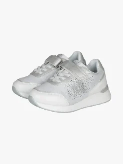 Giardino D'Oro Sneakers da bambina con zeppa e strass