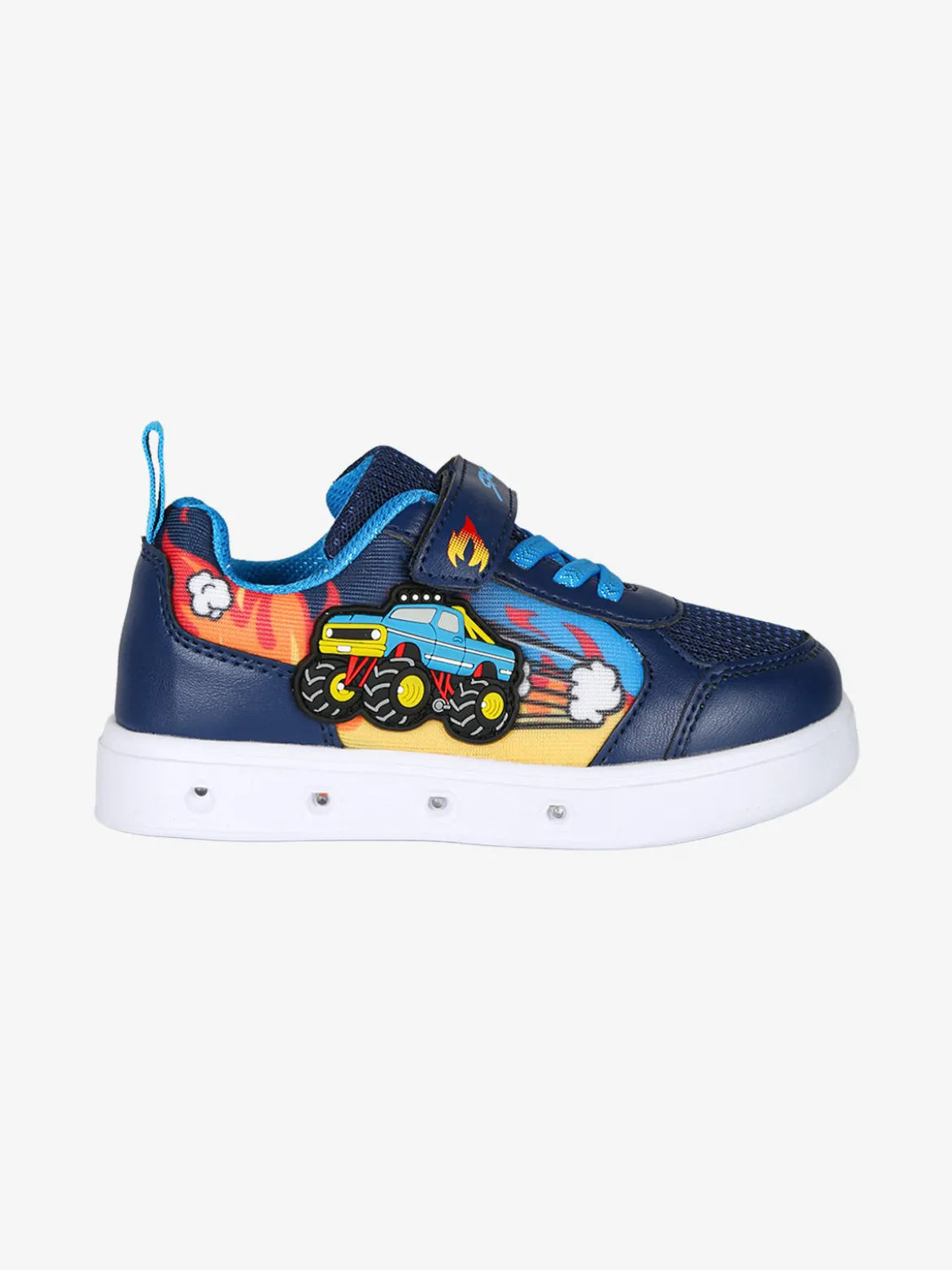 Giardino D'Oro Sneakers da bambino con luci e cinturino a strappo - blu