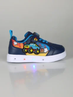 Giardino D'Oro Sneakers da bambino con luci e cinturino a strappo - blu