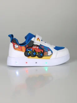 Giardino D'Oro Sneakers da bambino con luci e cinturino a strappo - bianco