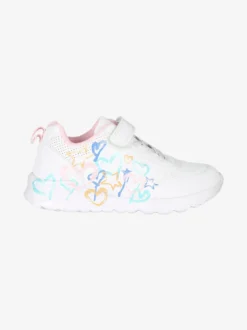 Giardino D'Oro Sneakers da ragazza con cinturino a strappo - bianco