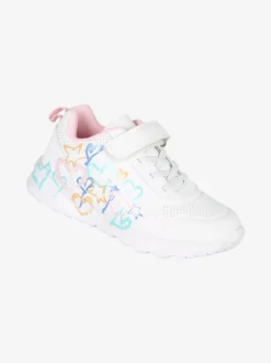 Giardino D'Oro Sneakers da ragazza con cinturino a strappo - bianco