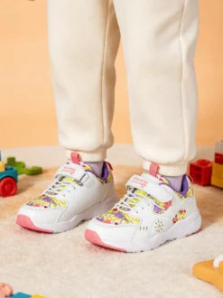 Giardino D'Oro Sneakers da ragazza con cinturino a strappo - bianco