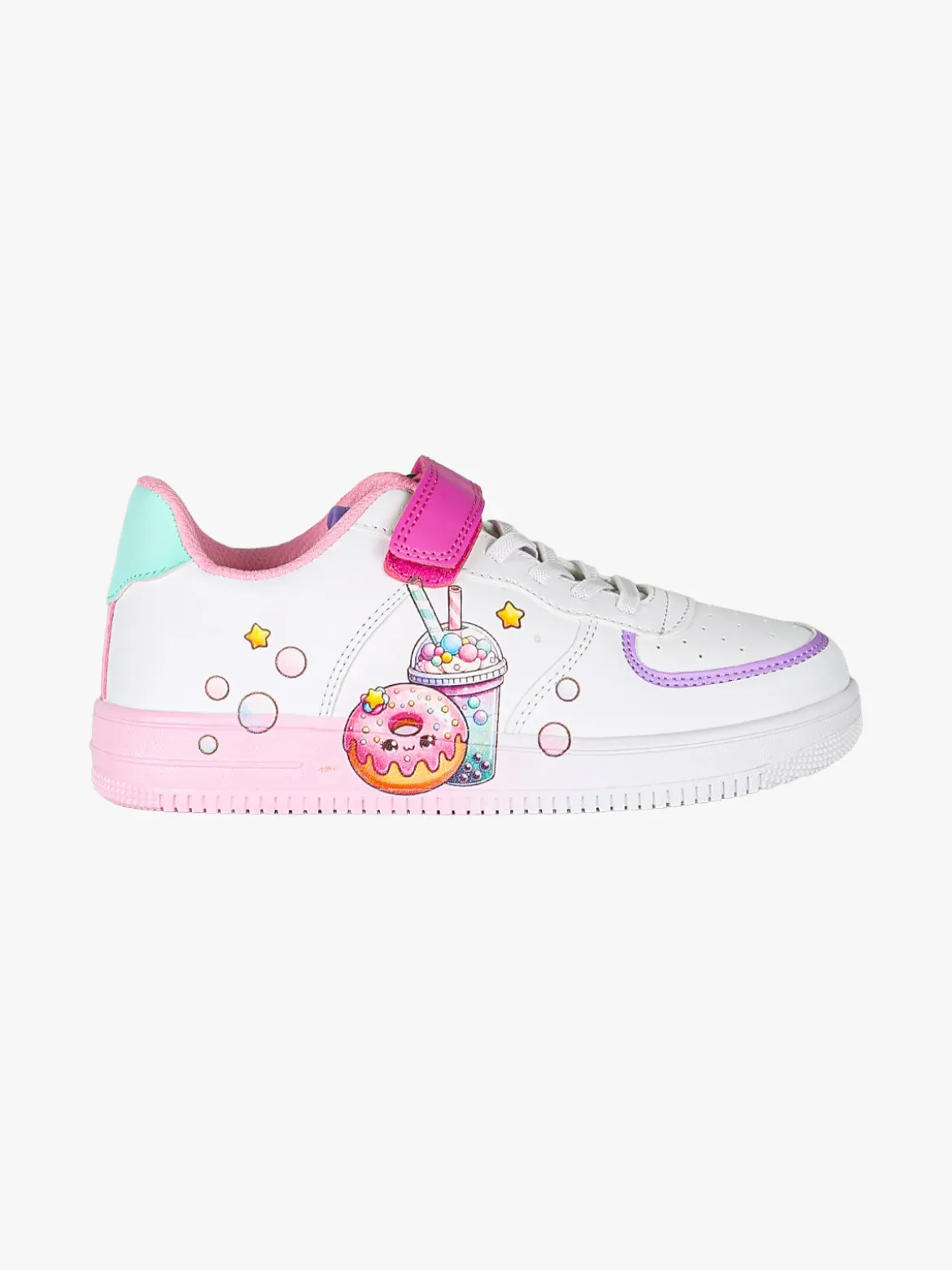 Giardino D'Oro Sneakers da ragazza con cinturino a strappo - fucsia
