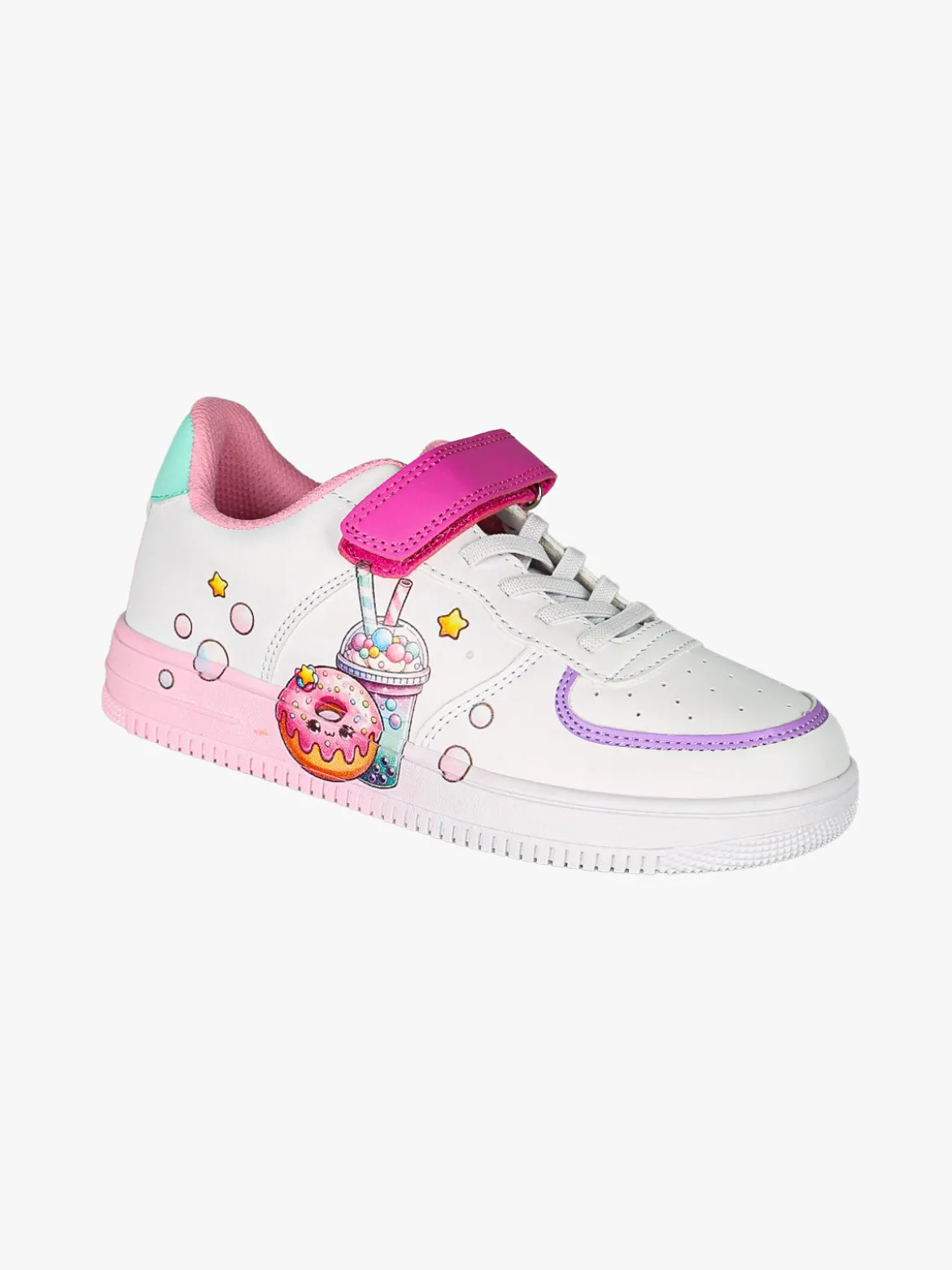 Giardino D'Oro Sneakers da ragazza con cinturino a strappo - fucsia