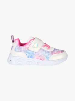 Giardino D'Oro Sneakers da ragazza con strappo e luci - bianco