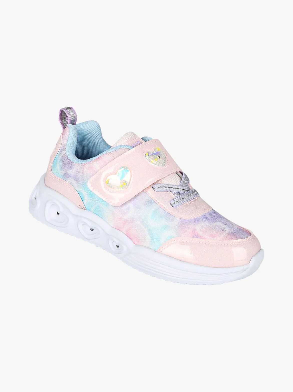 Giardino D'Oro Sneakers da ragazza con strappo e luci - rosa