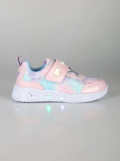 Giardino D'Oro Sneakers da ragazza con strappo e luci - rosa