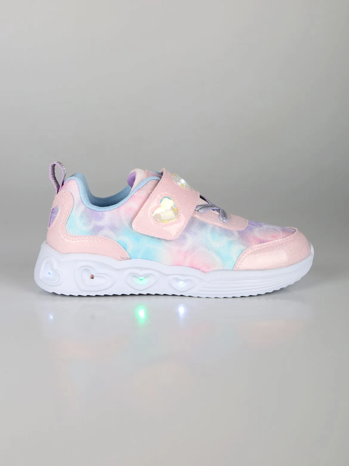 Giardino D'Oro Sneakers da ragazza con strappo e luci - rosa