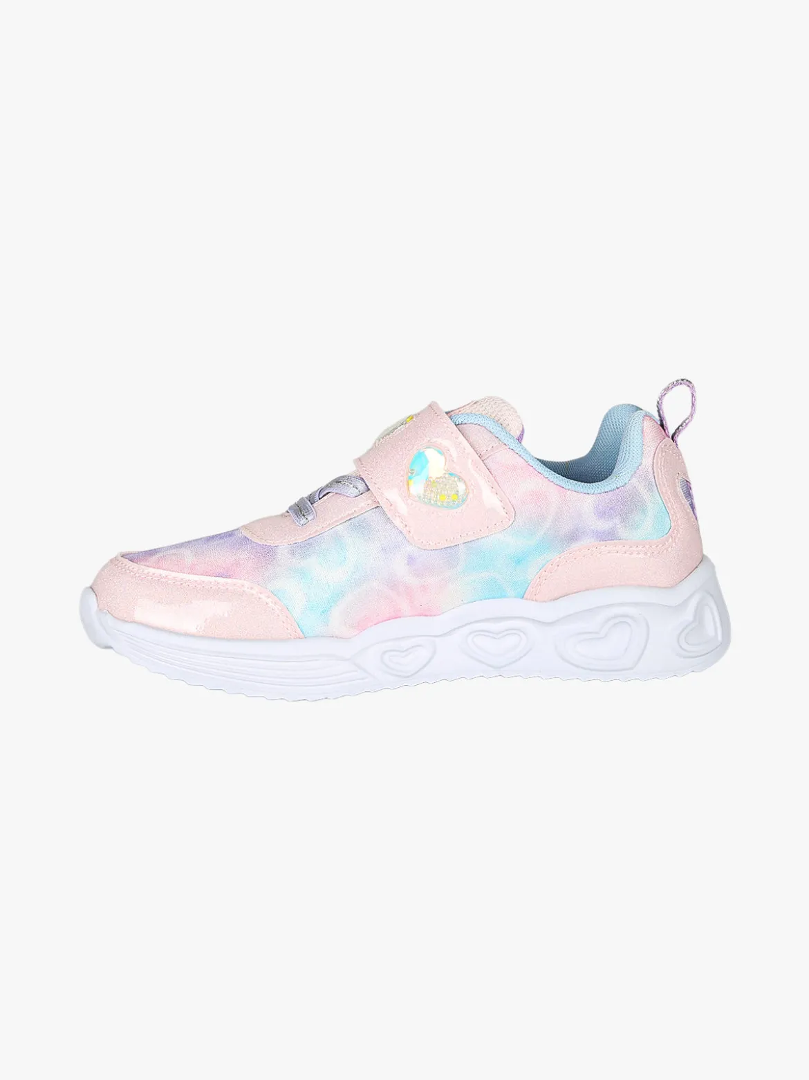 Giardino D'Oro Sneakers da ragazza con strappo e luci - rosa