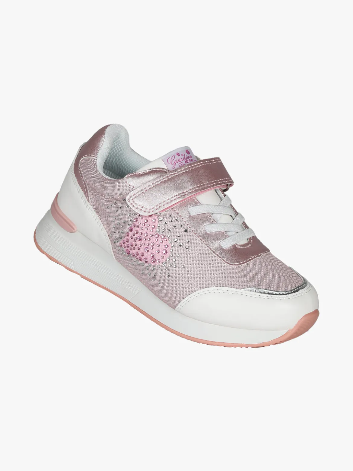 Giardino D'Oro Sneakers da ragazza con zeppa e strass