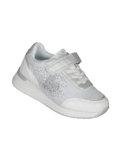 Giardino D'Oro Sneakers da ragazza con zeppa e strass
