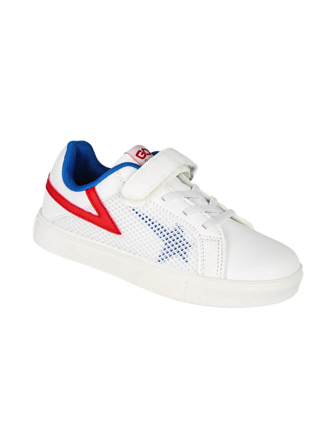 Giardino D'Oro Sneakers da ragazzo basse con cinturino a strappo - bianco