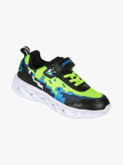 Giardino D'Oro Sneakers da ragazzo con luci e cinturino a strappo - nero