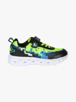 Giardino D'Oro Sneakers da ragazzo con luci e cinturino a strappo - nero