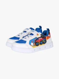 Giardino D'Oro Sneakers da ragazzo con luci e cinturino a strappo - bianco