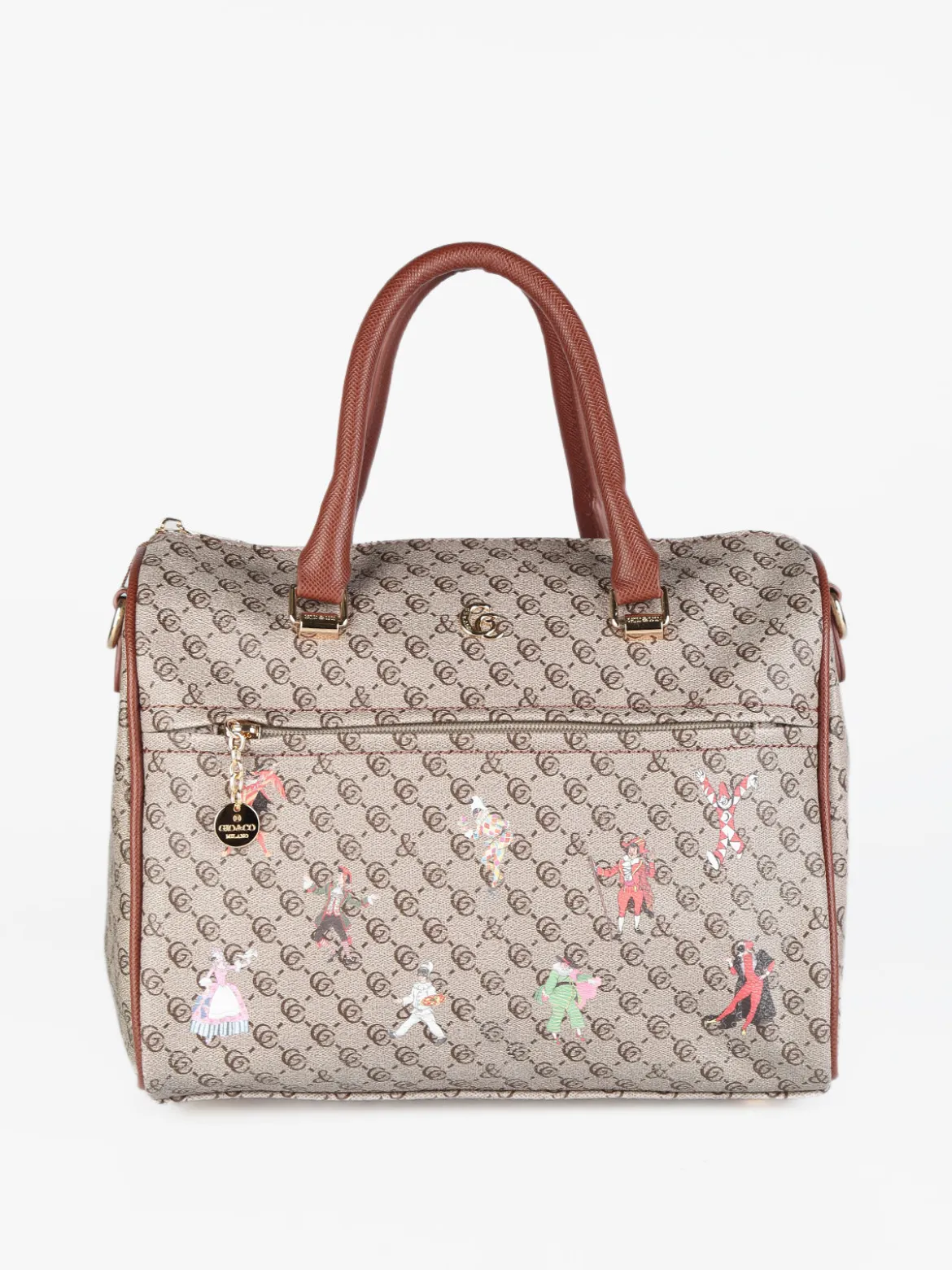 Gio&Co Borsa a bauletto con stampe