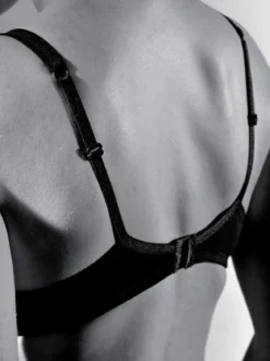 Gios AROMA Reggiseno con coppe preformate in cotone COPPA B - nero