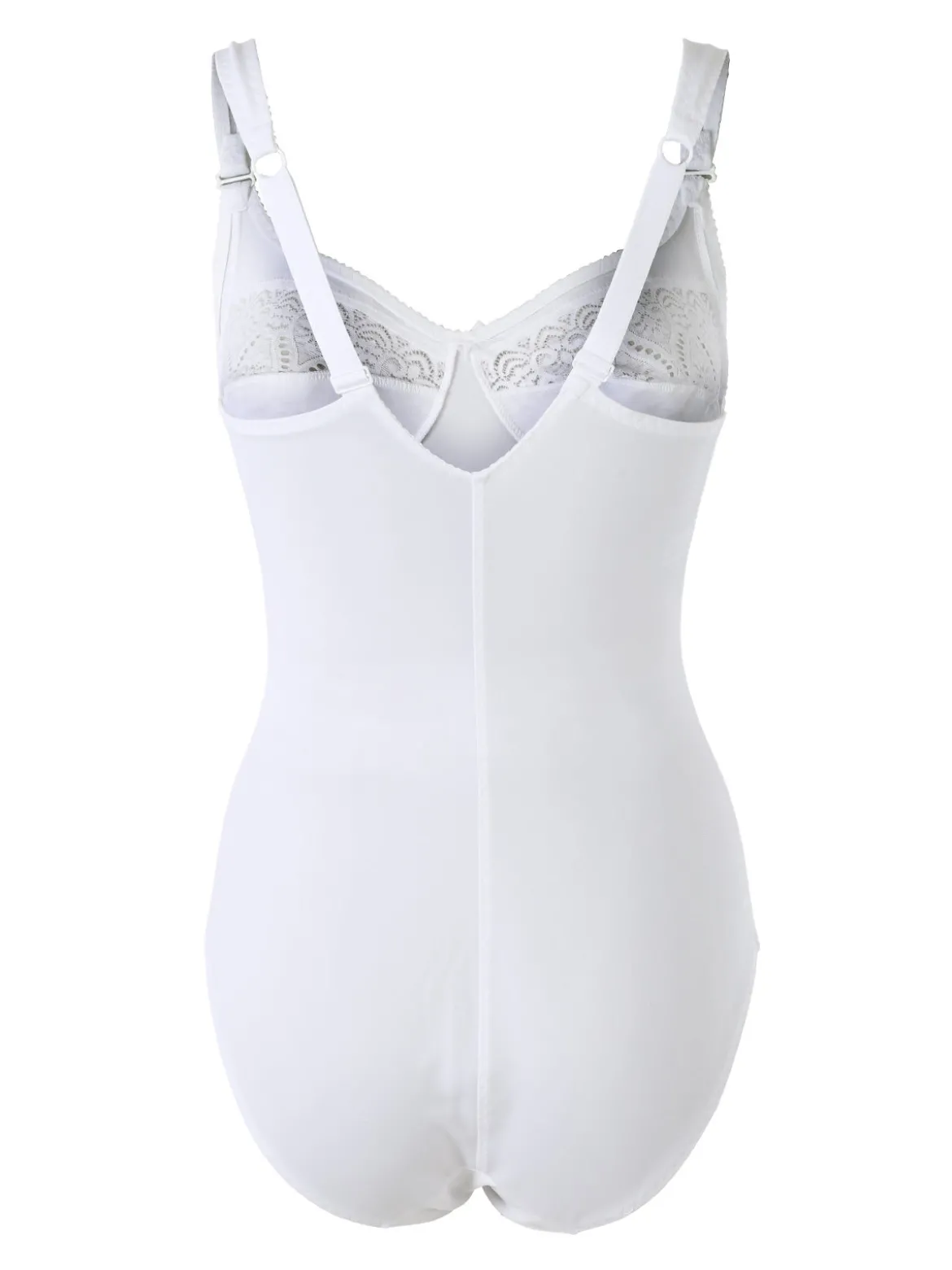 Gios 978 Body donna con pizzo COPPA B - bianco