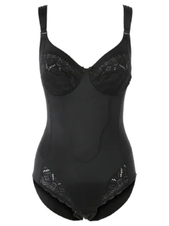 Gios 978 Body donna con pizzo COPPA B - nero