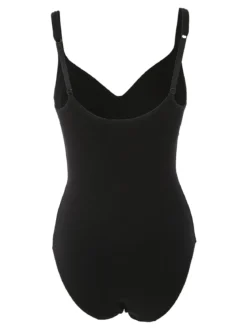 Gios PEONIA Body donna in cotone con coppe preformate COPPA B - nero