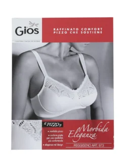 Gios 973 Reggiseno con coppe foderate in cotone COPPA B - nero