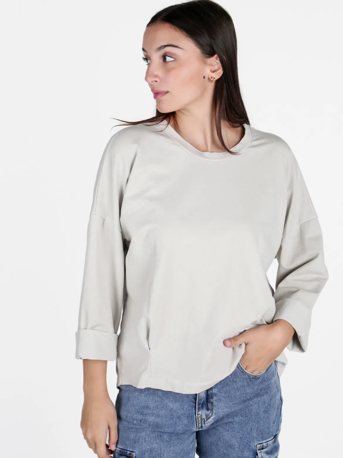 Gioya Felpa leggera da donna oversize