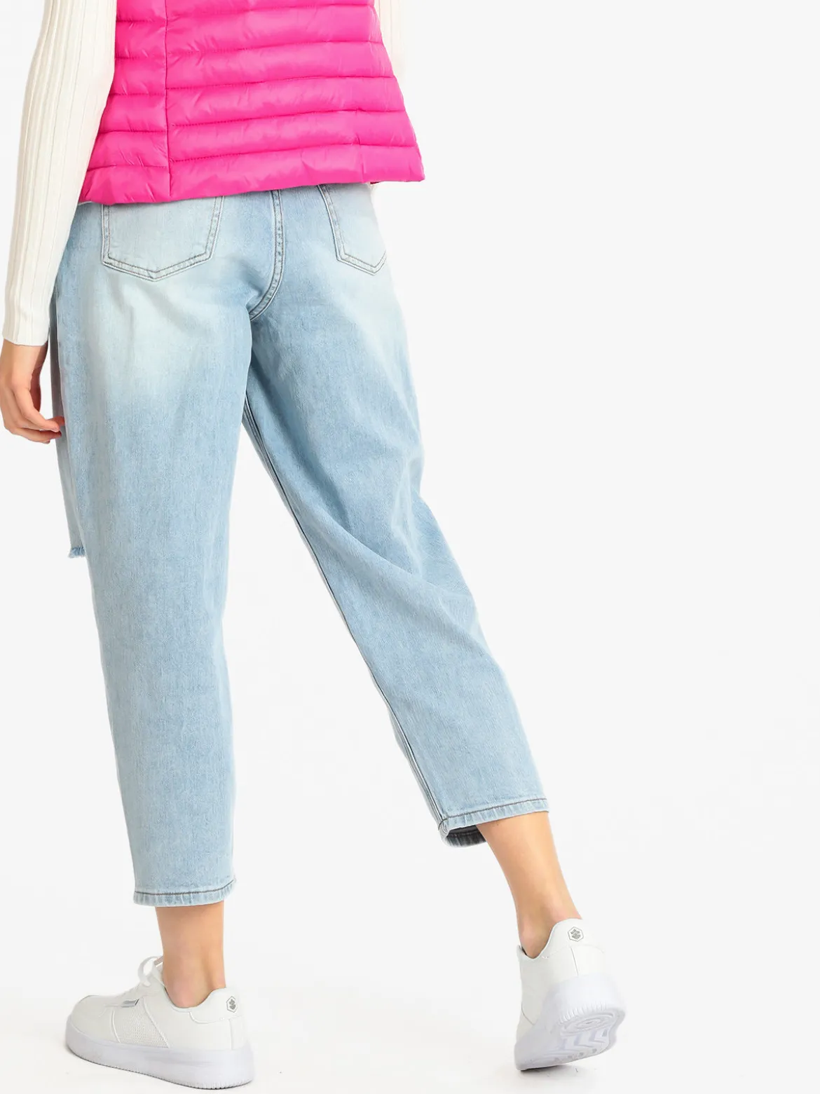 Gioya Jeans donna modello boyfriend con tasche ricamate