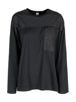 Gioya T-shirt donna oversize a maniche lunghe in cotone