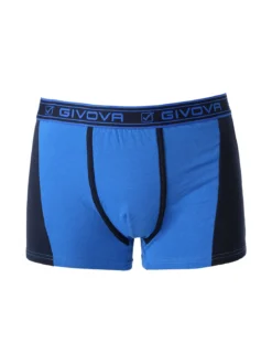 Givova Boxer da uomo bicolore in cotone bielastico - blu