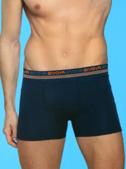 Givova Boxer da uomo in cotone bielastico - blu scuro
