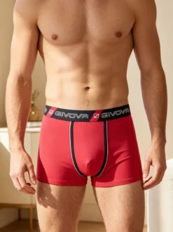 Givova Boxer da uomo tinta unita in cotone bielastico