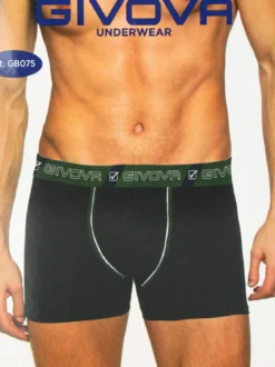 Givova Boxer da uomo tinta unita in cotone bielastico