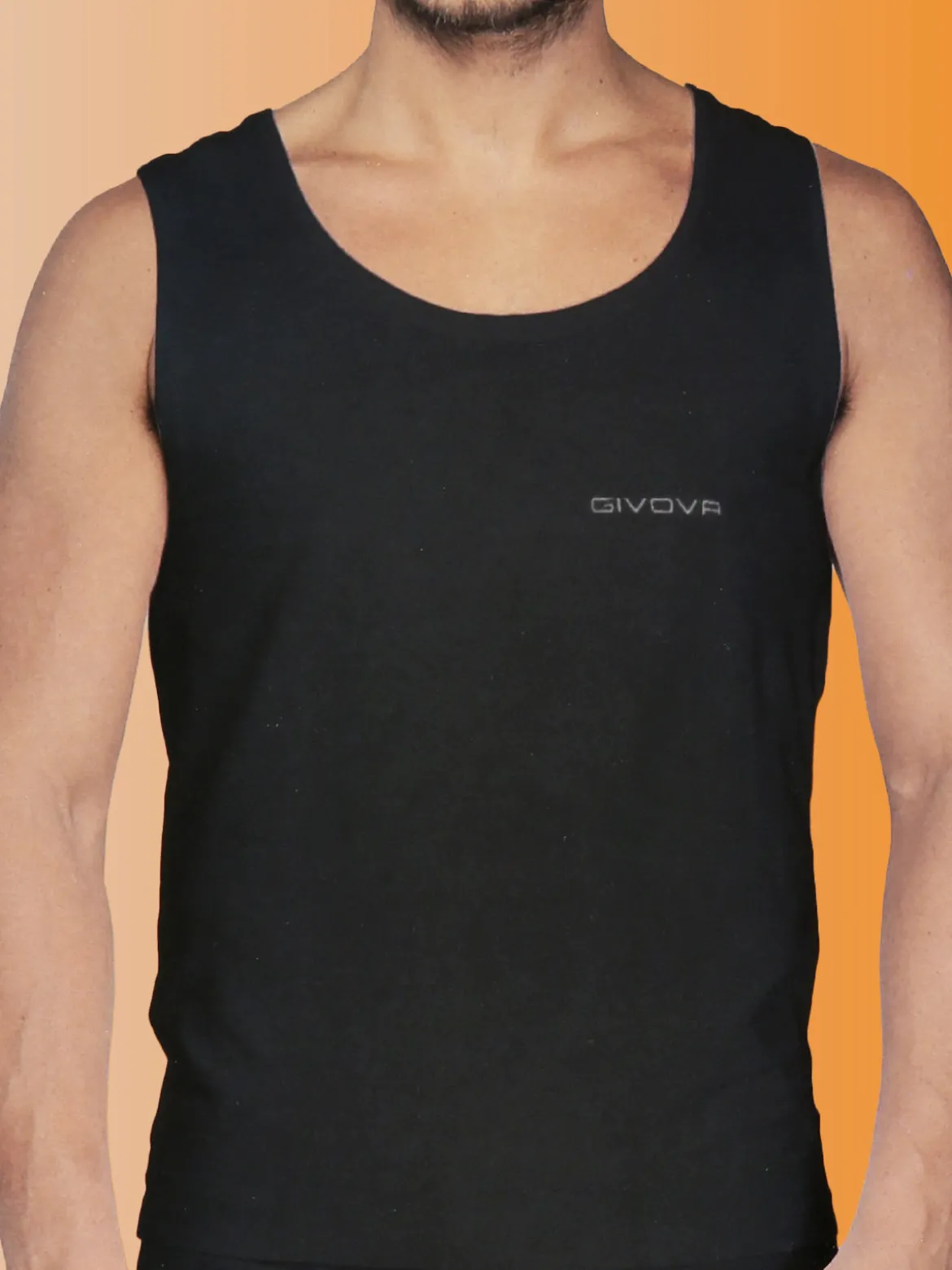 Givova Canotta uomo in cotone - nero