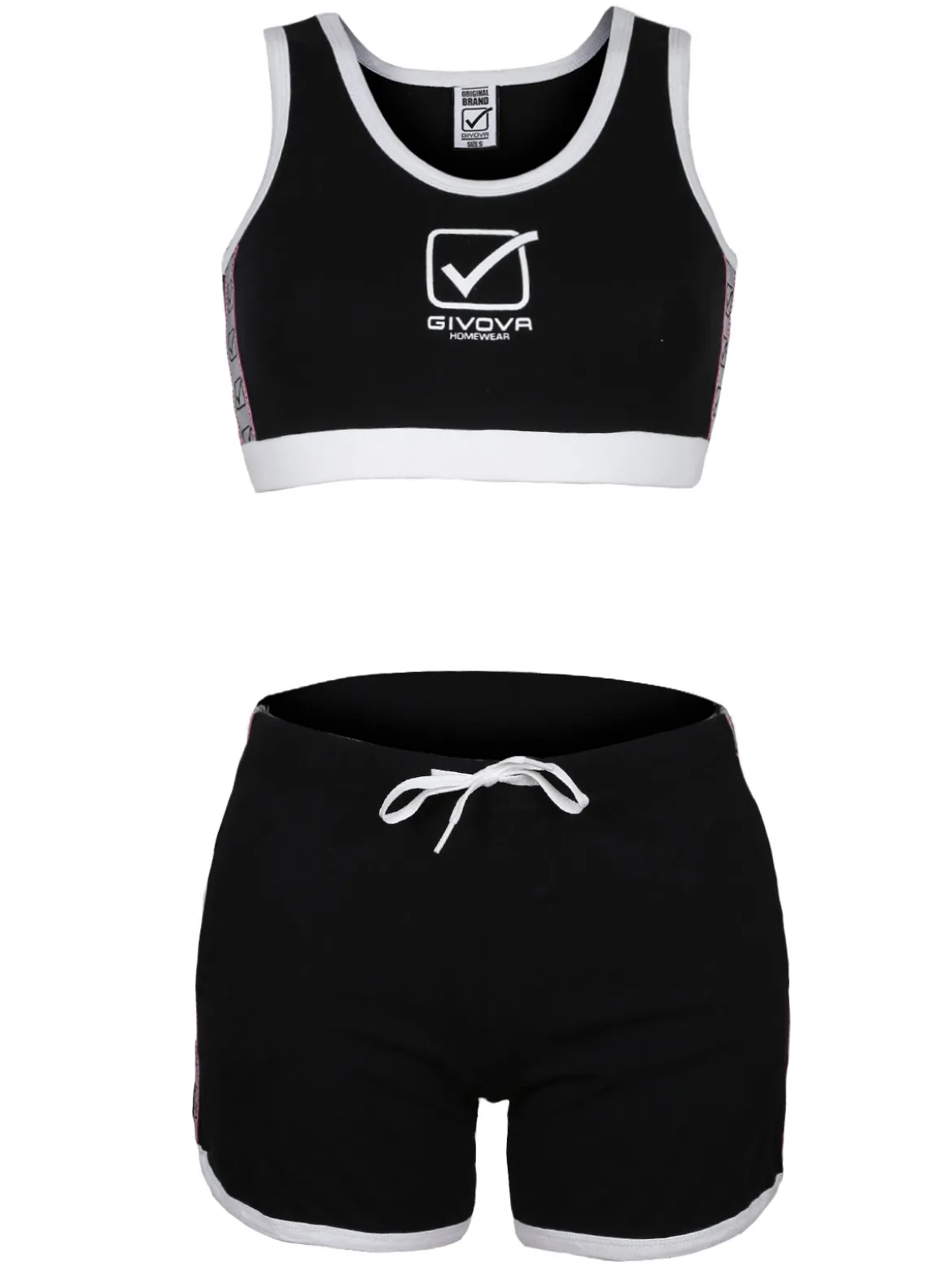 Givova Competo sportivo donna top + shorts